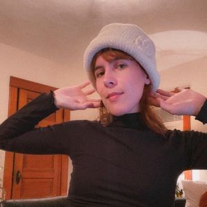 Vintage Y2K Flower Knit Hat